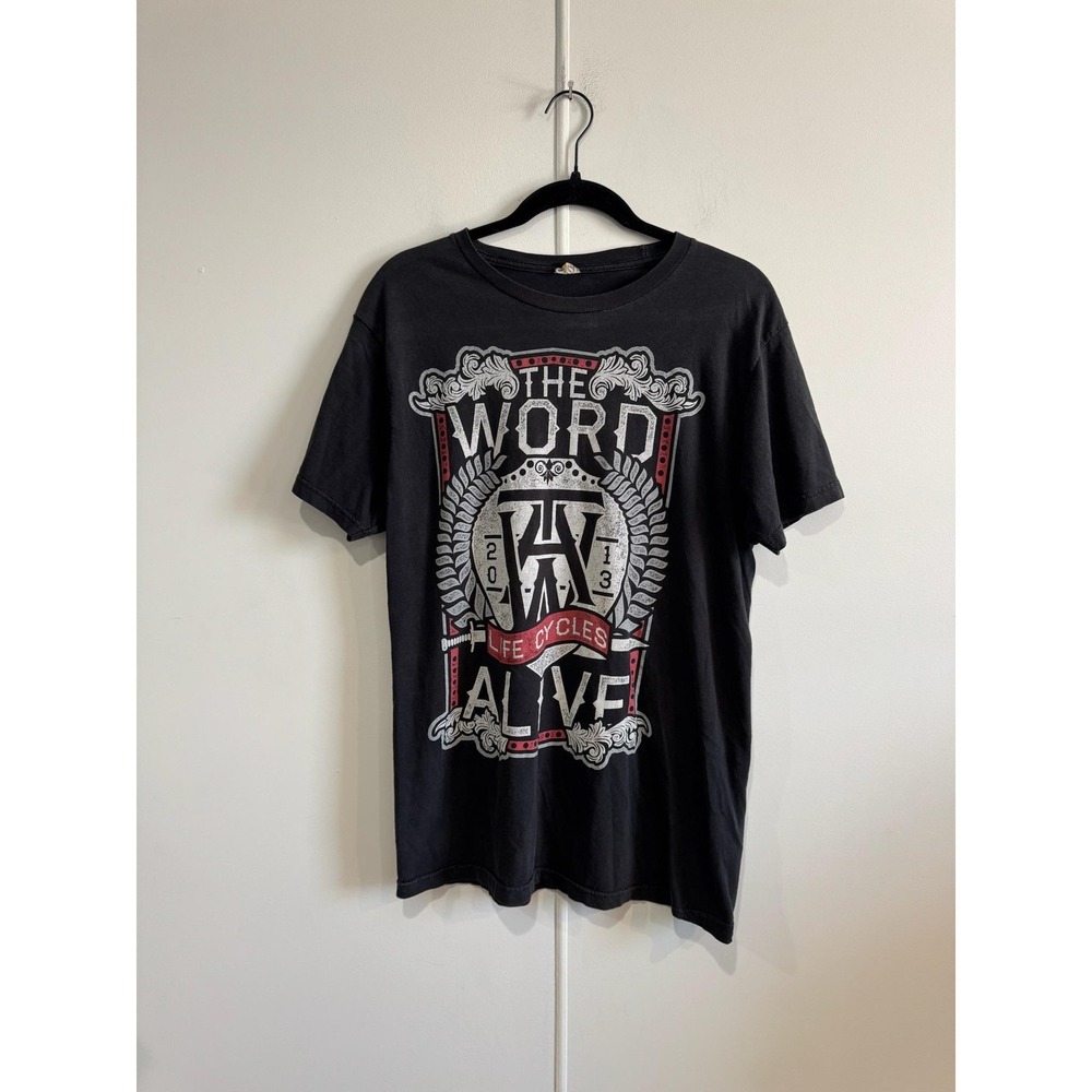 The Word Alive Life Cycles 2013 Shirt Mens‎ Medium Black Band Tee T-Shirt Music